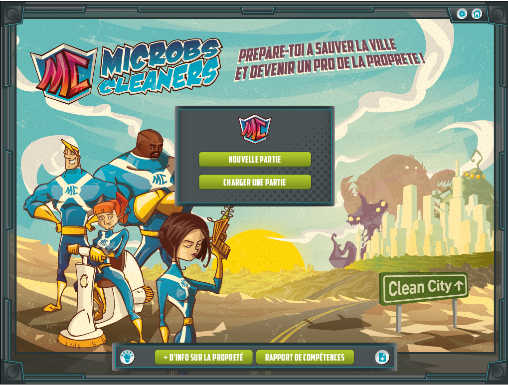 microbs cleaners serious game - la manane agence de communication pédagogique crossmedia