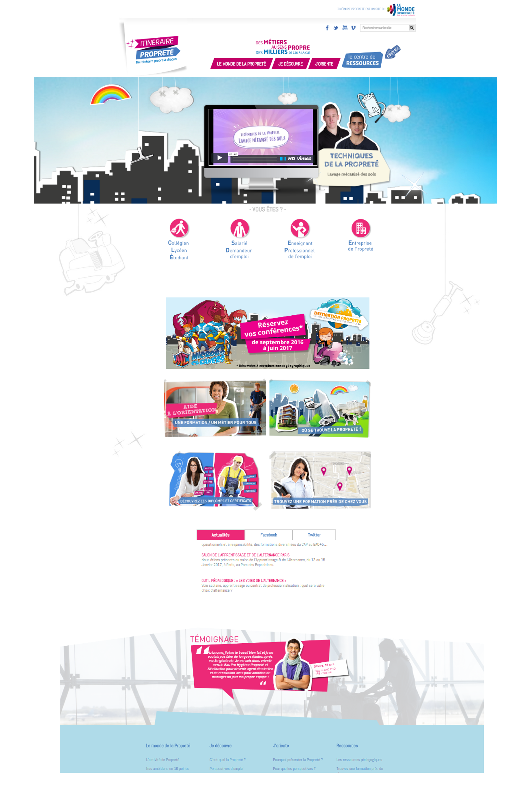 site itineraire proprete - accueil - la manane