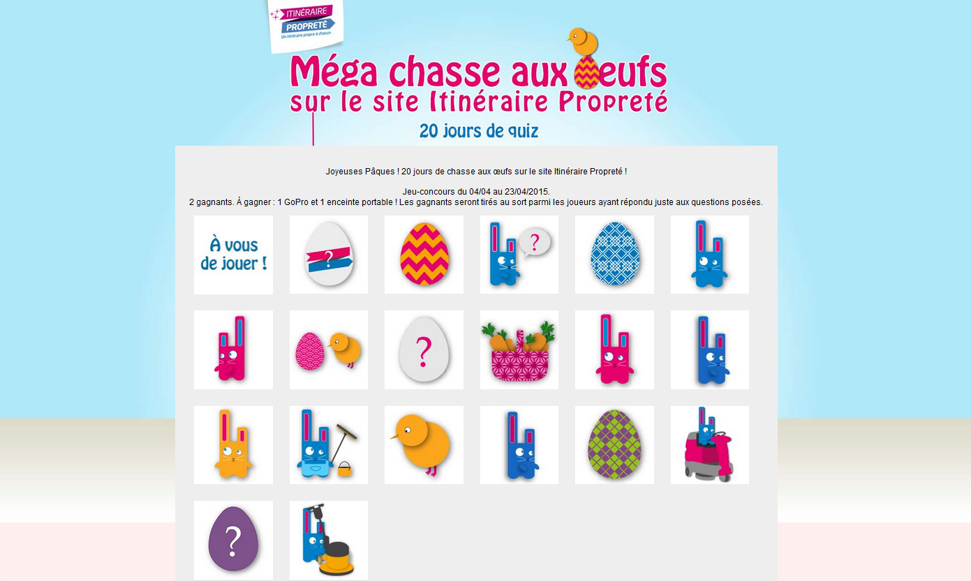 chasse-aux-oeufs- - facebook Monde de la propreté - La Manane, l'agence de com pédagogique crossmedia