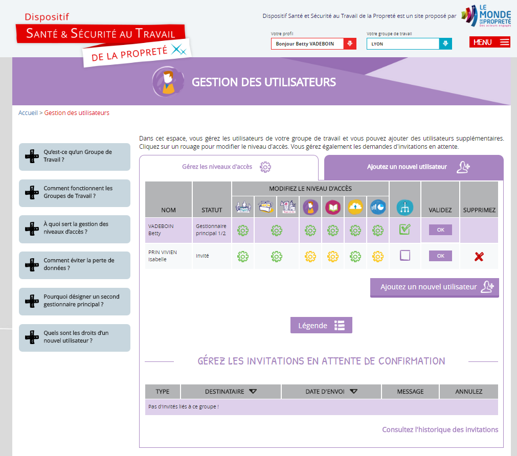 DUERP-gestion des acces- dispositif-sante et securite-la manane
