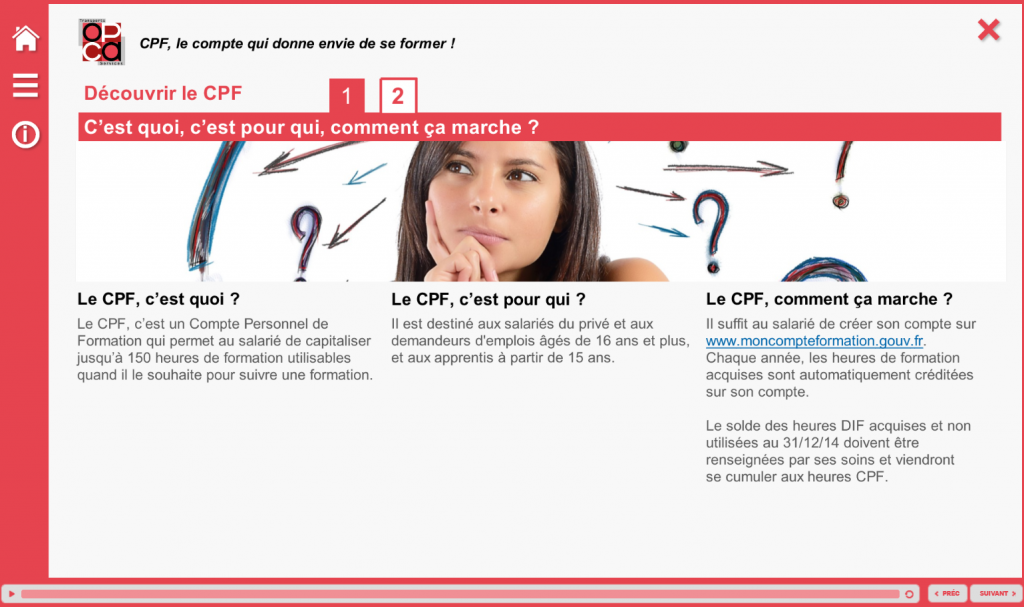CPF - COMPTE PERSONNEL DE FORMATION - OPCA TS- SALARIES -LA MANANE AGENCE DE COMMUNICATION PEDAGOGIQUE CROSSMEDIA