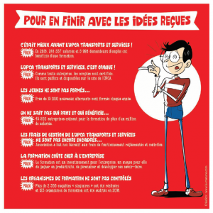 la revue de l'OPCA TS - idées reçues - la manane, agence de communication pédagogique crossmedia