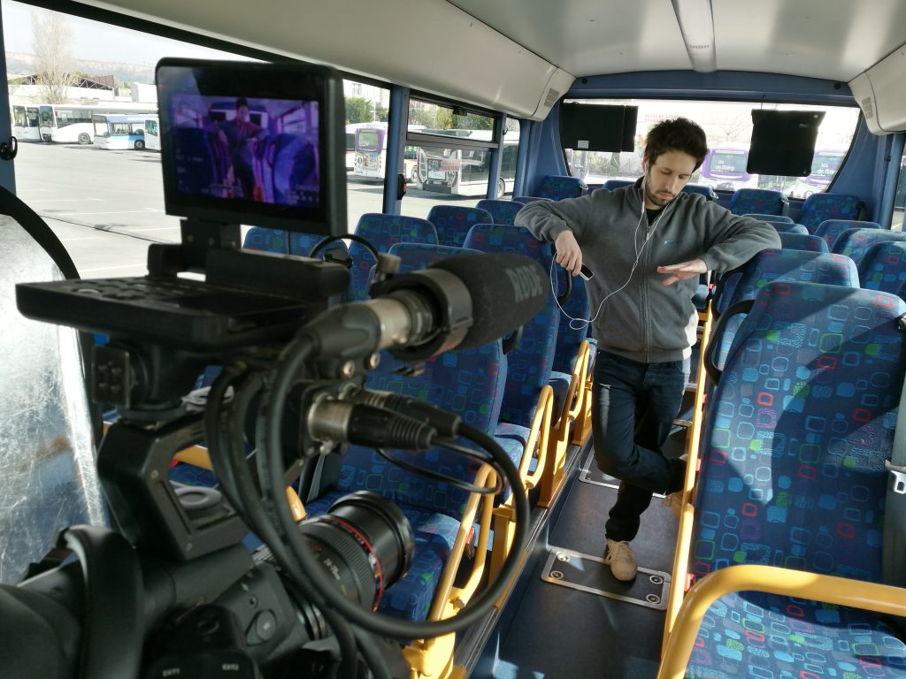 5eme jour de tournage- Serieux, c'est quoi ton métier - adec transport - la manane, agence de communication pédagogique crossmedia
