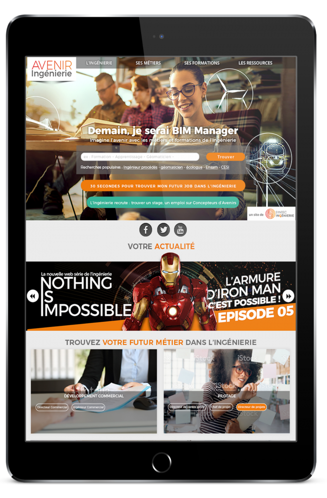 site web - syntec - ATTRACTIVITE DES METIERS - la manane, agence de communication pédagogique c