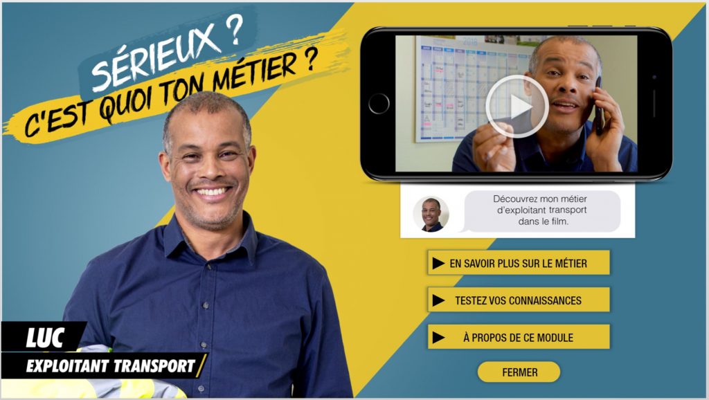 Mooc- serieux c est quoi ton métier - Luc - La Manane, agence de communication pédagogique