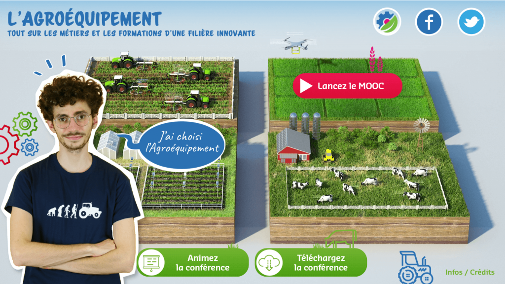 Agroéquipement - home page - la manane agence de communication pédagogique crossmedia