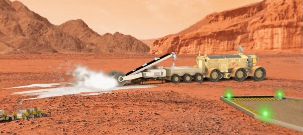 OBJECTIF MARS EXTRACTION DE LA GLACE - LA MANANE COM PEDAGO CROSSMEDIA