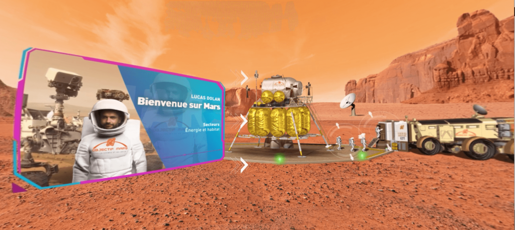 OBJECTIF MARS LANDING- LA MANANE COM PEDAGO CROSSMEDIA