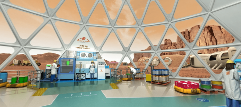 OBJECTIF MARS -REFABRICATION - LA MANANE COM PEDAGO CROSSMEDIA