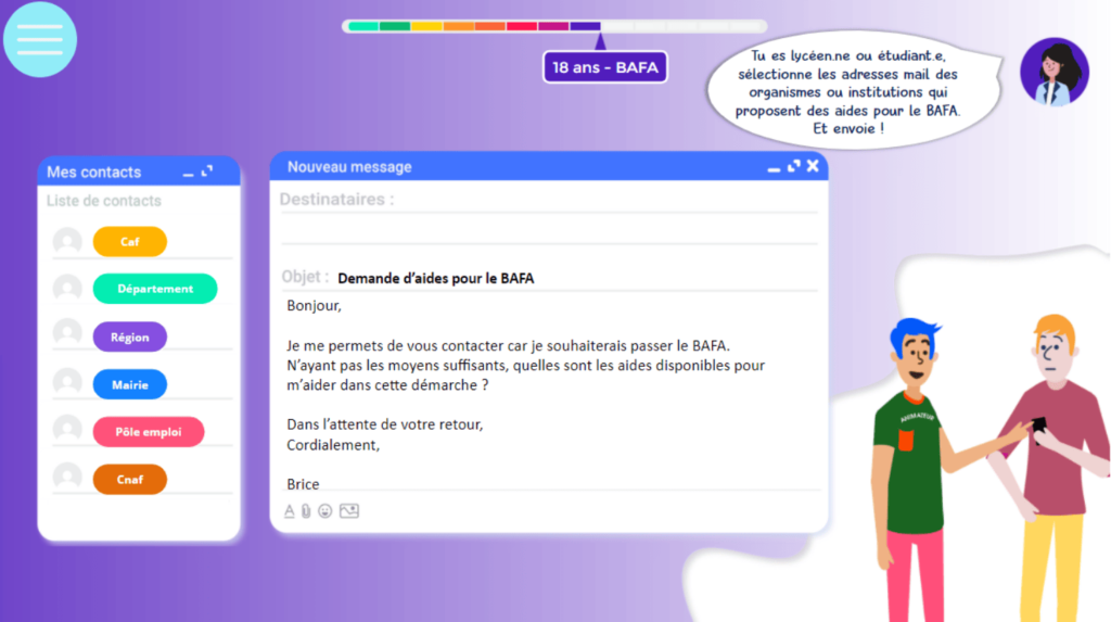 BAFA-CNAF-1ER APPART-jeu CNAF-La Manane, agence de communication pédagogique crossmedia