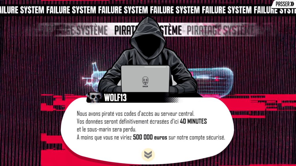 Cette image issue de l'escape game Think out of the box présente le pirate qui ranconne le joueur